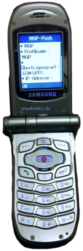 Samsung SGH-P400 Klapphandy | 180° Drehoptik | Silber