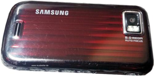 Samsung Jet GT-S8000 Smartphone | Rose Schwarz | 5 Megapixel | 3,1 Zoll | Simlock Frei