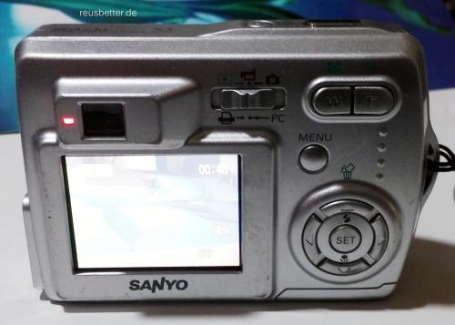 Sanyo XACTI VPC-S3 Digitalkamera | 3.2 MP | 1,8" TFT LCD | Silber