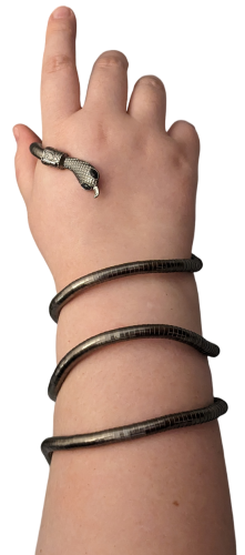 Modeschmuck Unisex Schlangenhalskette Gliederkette oder Armband individuell formbar