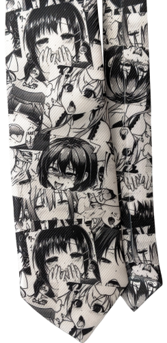 Ahegao Cosplay Anime Krawatte College Stil 8cm Breit