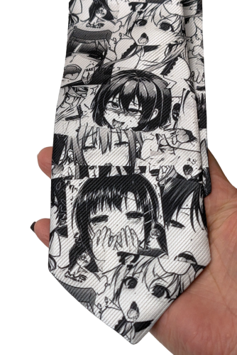 Ahegao Cosplay Anime Krawatte College Stil 8cm Breit