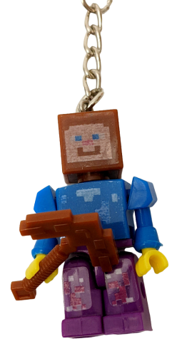 Schlüsselanhänger Minecraft Motiv Set Steve Sammel Box Set