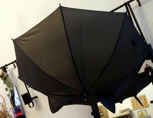 Unisex Stockschirm Fledermaus mit Ohren 3D ☀ 75 cm Lang ☀ Sonnenschirm - Regenschirm für Erwachsene