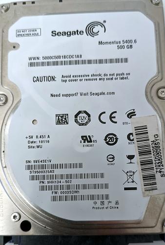 Seagate Momentus ST9500325AS - 5400.6 - 500 GB -