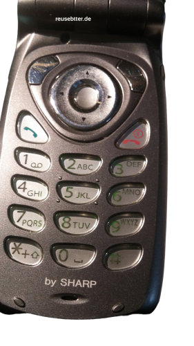 Sharp GX10i Klapphandy | Metallic Grey | LCD-TFT | Ohne Simlock