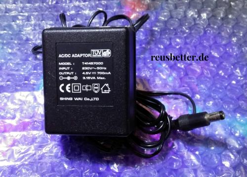 Shing Wai Co.Netzteil-Ladekabel  T4145700D 4.5V