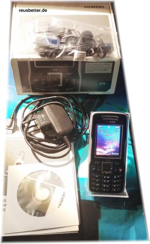 Siemens S75  Piano Black Handy | Autotelefon | Multimedia-Handy | in Original Verpackung ohne Vertrag