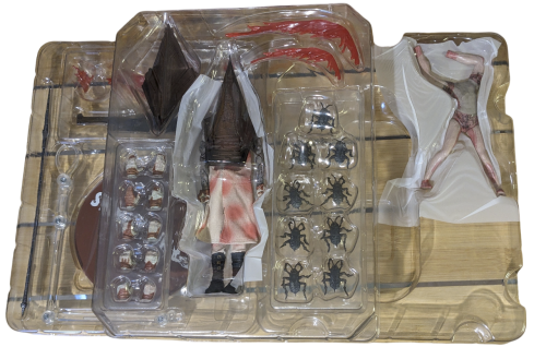 Silent Hill 2 Sammel Figuren Set 1:12 Red Pyramid Kopf mt Verpackung