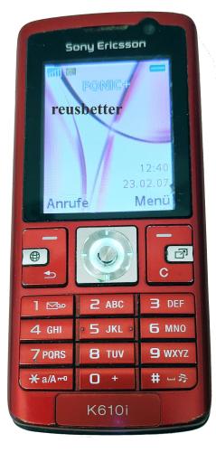 Sony Ericsson K610i Candy Bar Evening Rot UMTS 2 Zoll Display