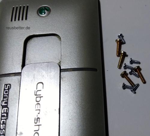 Sony Ericsson CyberShot K770i Handy Ersatz Cover - Komplett Gehäuse Silber