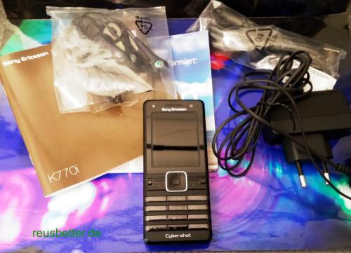 Sony Ericsson K770i UMTS Handy (Triband, Bluetooth, MP3-Player, 3MP-Kamera mit Autofokus, MemoryStickMicro-Kartenslot, Headset) schwarz