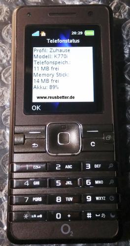 Sony Ericsson K770i UMTS Handy | Bluetooth, MP3-Player, Kamera mit Autofokus, Kartenslot | Mocca braun