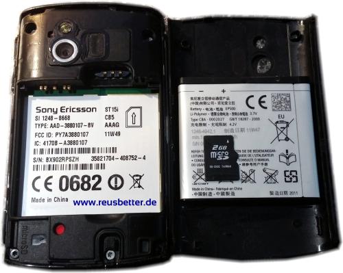 Sony Ericsson XPERIA Mini ST15i Smartphone | Schwarz | Simlock FREI
