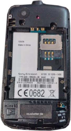Sony Ericsson Spiro W100i Sliderhandy 2MP Black Sim Frei