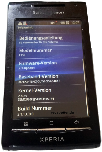 Sony Xperia X8 - E15i Smartphone |  WiFi, Bluetooth, 3G, Android | 3 Zoll | 3,2 MP | Schwarz