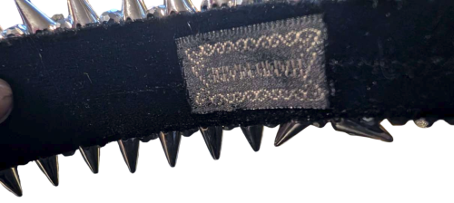 Gothic Industrial Breiter Haarreif Schwarz-Silber – Spike-Nieten