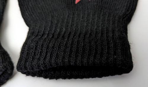 Squid Game Fingerlose Handschuhe Strickhandschuhe Unisex Squid Game Logo Weiß