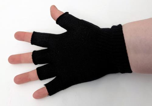 Squid Game Fingerlose Handschuhe Strickhandschuhe Unisex Squid Game Rot