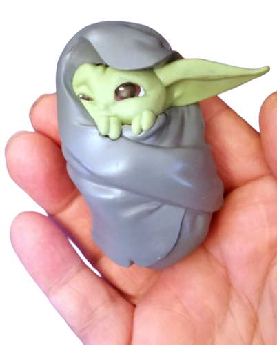Star Wars 3D Anhänger Figur Grogu - Yoda Figur schlafend - Boba Fett