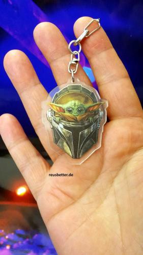 Star Wars The Mandalorian Yoda - Grogu Motiv Taschen Schlüssel Anhänger