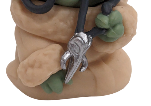 Star Wars Yoda Grogu Figur Anhänger mit Mandalorian Kette