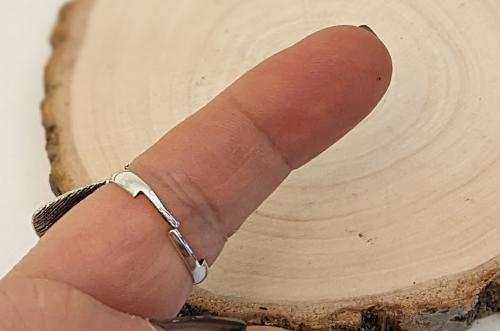 Steampunk Ring verstellbar Nachtfalter Motte Antik Silber