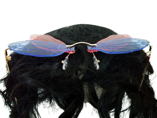 Sonnenbrille Libelle Cosplay Steampunk zweifarbig