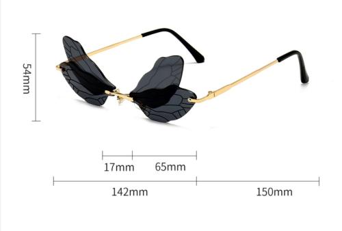 Sonnenbrille Libelle Cosplay Steampunk zweifarbig