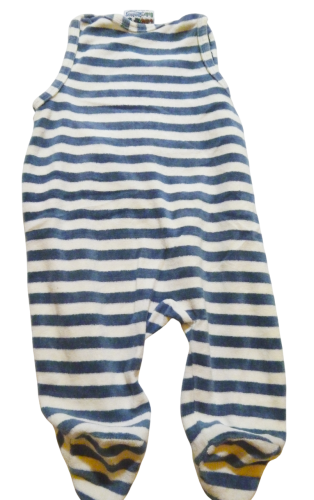 Strampler für Jungen Blau Weiß gestreift Little Baby Company Größe 62/66