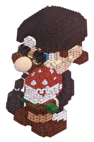 Super Mario Brs.Nano Blocks mit Piranha-Pflanze Black Mario 920 St.