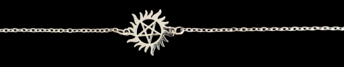 Supernatural Motiv Anti Dämonen Pentagramm Tattoo Edelstahl Armband