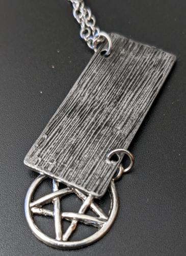 Supernatural Dean Winchester Kette Impala Kansas KAZ 2Y5 mit Pentagram Silber