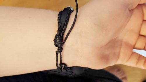 Supernatural Anti Dämonen Pentagramm Armband Glas Cabochon weiß