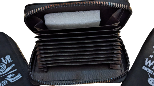 Supernatural Winchester Wildleder Kartenhalter Schwarz