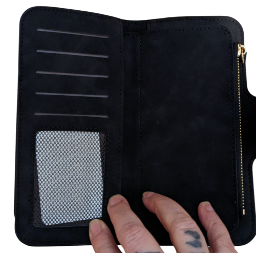 Supernatural Winchester Damen Wildleder Portemonnaie Schwarz