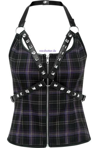 Suzie Karo Harness Neckholder Top Rückenfrei Killstar