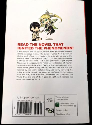 Sword Art Online 4 - Fairy Dance VRMMORPG light novel Reki Kawahara
