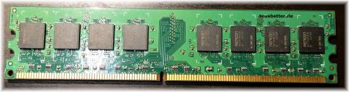 TRS PC Arbeitsspeicher 2x1GB DDR2 SDRAM PC2-5300