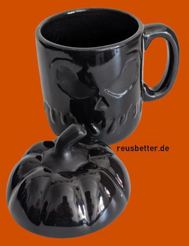 Jack Skellington Skulptur Kaffee und Tee Pott Becher Kürbis mit Deckel