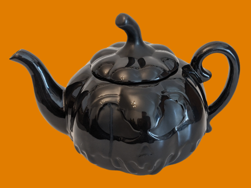 Teekanne Jack Skellington  Pumpkin - Skulptur Tee-Kaffee Kanne mit Kürbis Deckel - Killstar