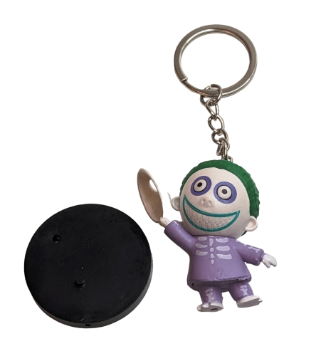 Nightmare Before Christmas Barrel 3D Figur Anhänger Tim Burton Taschen-Schlüsselanhänger