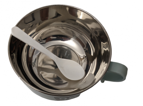 Ramen Schüssel Set | Edelstahl - Set mit Löffel - Warmhaltefunktion