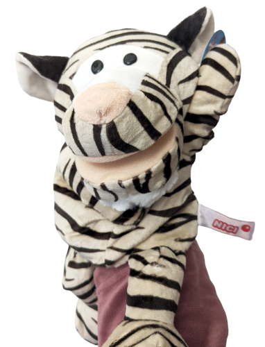 Handspielpuppe Tiger Handpuppe mit Klappmaul