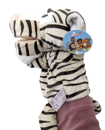 Handspielpuppe Tiger Handpuppe mit Klappmaul
