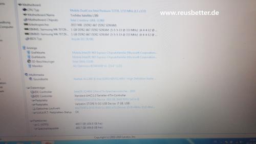 Toshiba Satellite L300 -12B Notebook Intel Dual Core 2x1.73GHz 15.4 Zoll