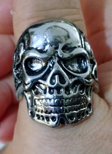 Totenkopf - Skull Ring | Silberfarben | Biker - Gothic