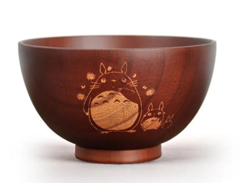 Mein Nachbar Totoro Ramen Schüssel Bowl Set aus Holz Studio Ghibli