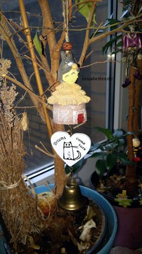 Mein Nachbar Totoro  Steingut Fenster Deko hängend Studio Ghibli Totoro Windspiel