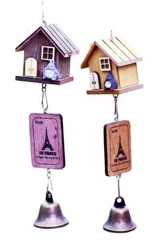 Mein Nachbar Totoro Holzhaus Fenster Deko hängend Studio Ghibli Windspiel